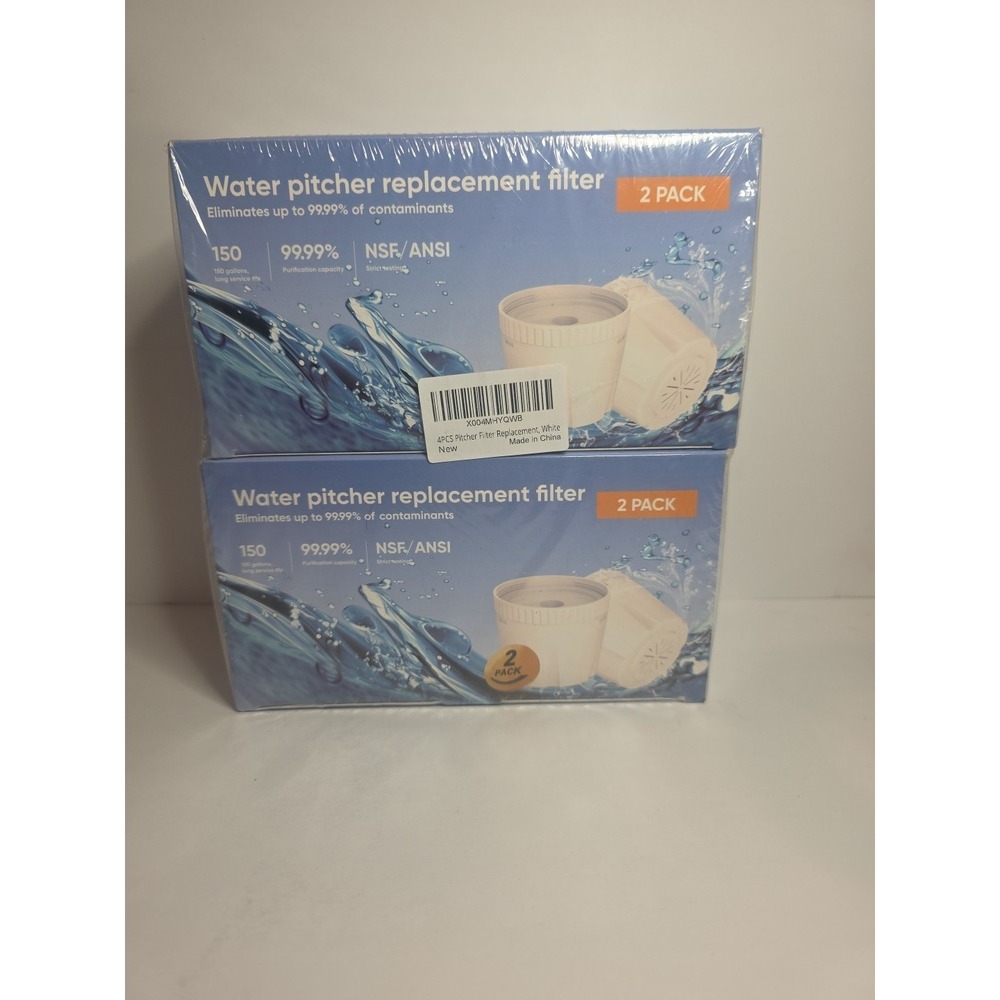 4-Filter Replacement For Nispira Epic Nano‎ Water Pitcher 150 Gallons NSF New